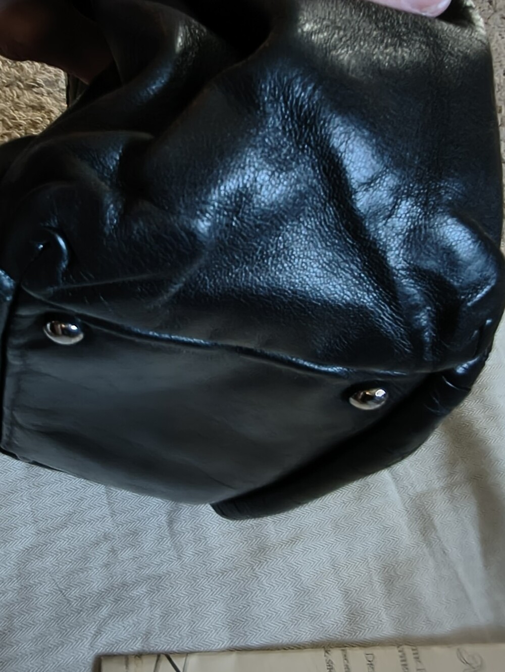 For Trade CHANEL Black LAX Accordion Leather Shoulder Bag - Picture 4 of 14